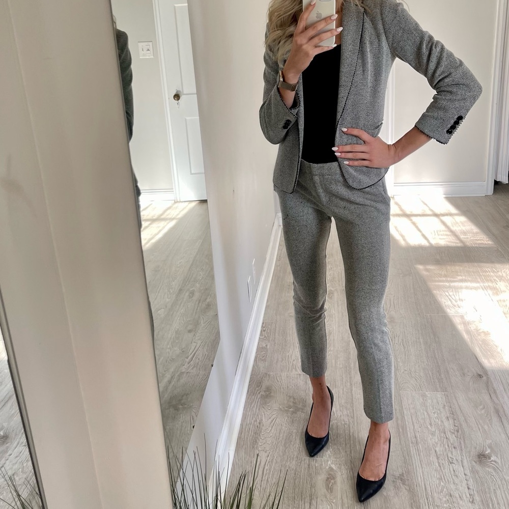 Ann Taylor Herringbone Suit